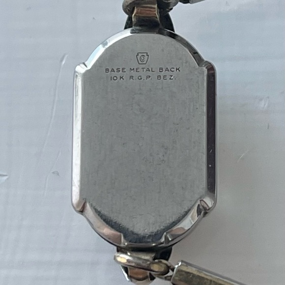 1950s Elgin 10k RGP Bezel Ladies Wristwatch. DOESN’T RUN & WINDUP MECH MISSING - Picture 4 of 5